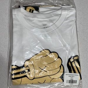 KAWS SKELETON NEW FICTION BONE WHITE T-Shirt